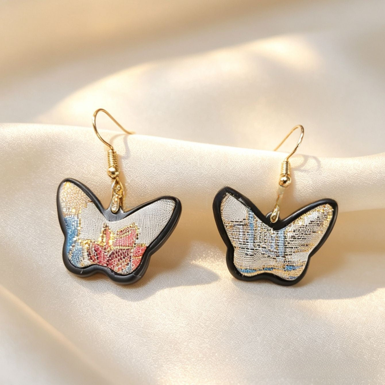 Handmade Geometric Wooden Earrings For Women With Zinc Alloy Ear Pins In Novelty Style