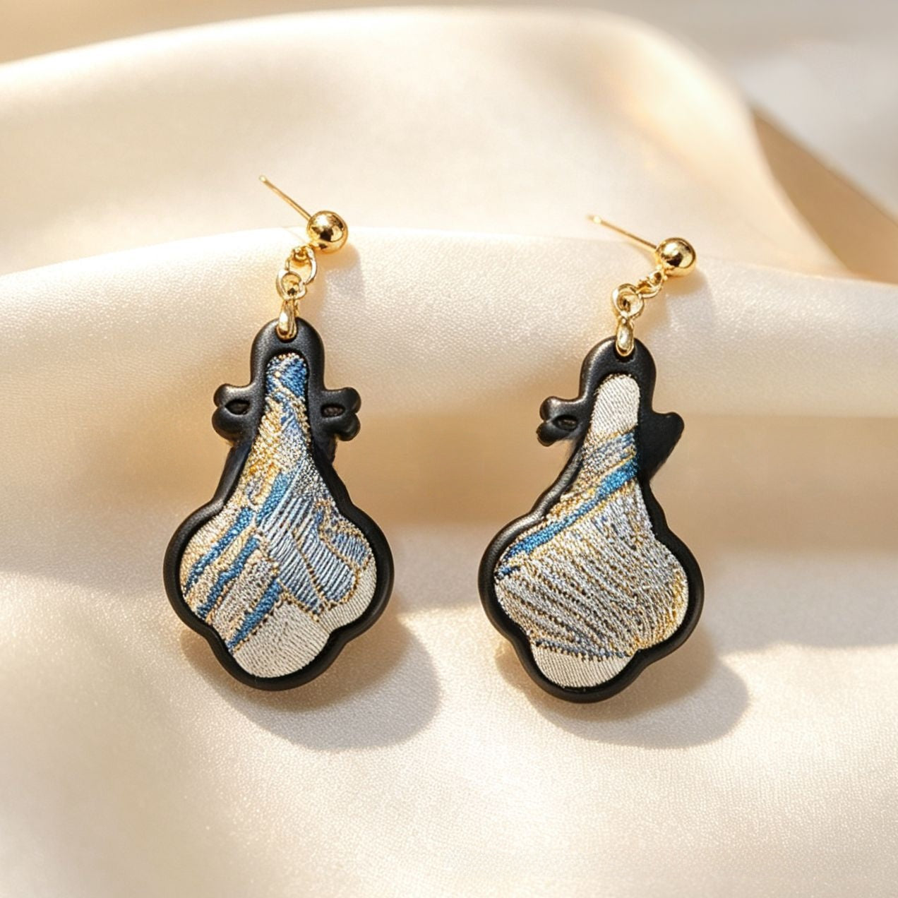Handmade Geometric Wooden Earrings For Women With Zinc Alloy Ear Pins In Novelty Style