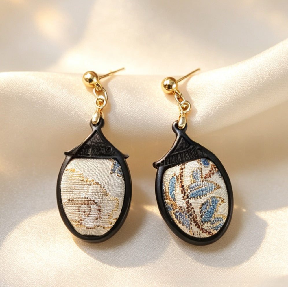 Handmade Geometric Wooden Earrings For Women With Zinc Alloy Ear Pins In Novelty Style