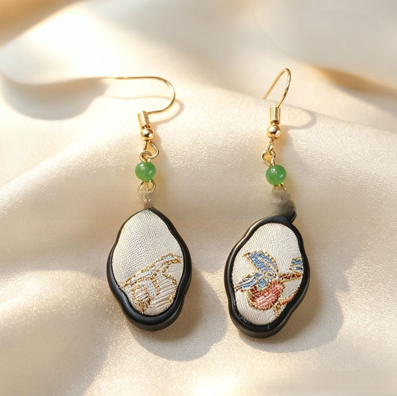 Handmade Geometric Wooden Earrings For Women With Zinc Alloy Ear Pins In Novelty Style