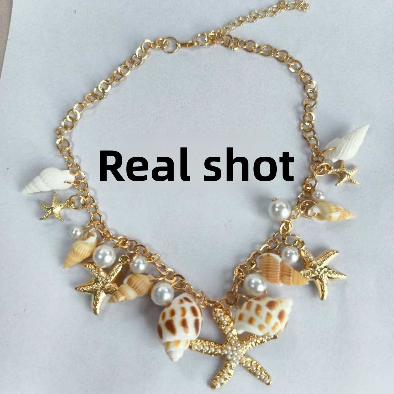 Bohemian Starfish Pendant Necklace For Women In Electroplated Alloy Featuring Unique Design