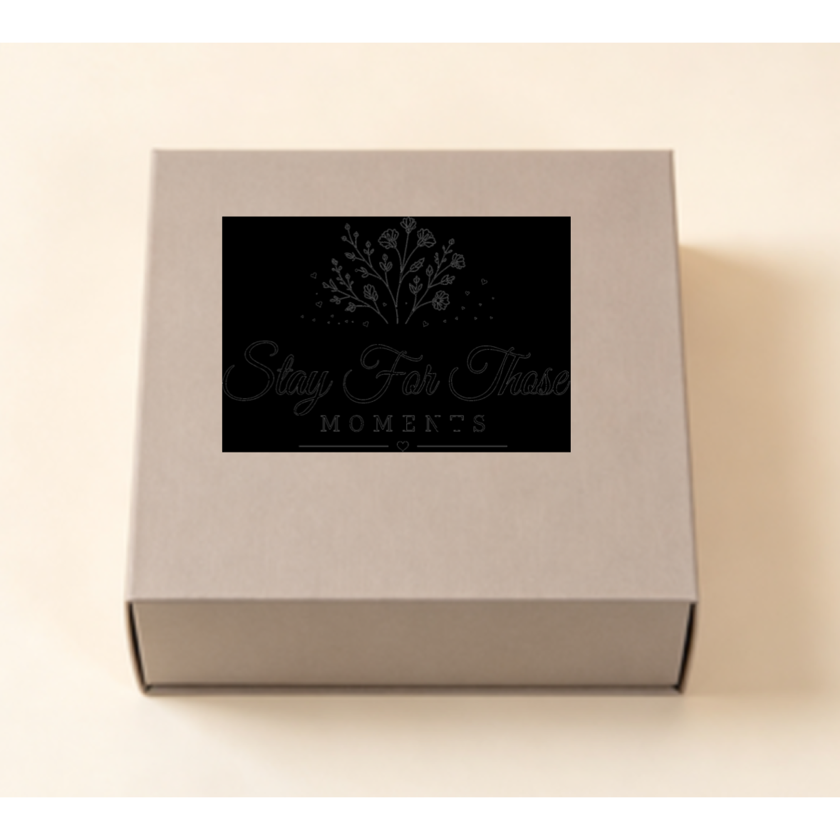 Floral Paper Jewelry Box With 3D Print Craft In White, Elegant Jewelry Packaging