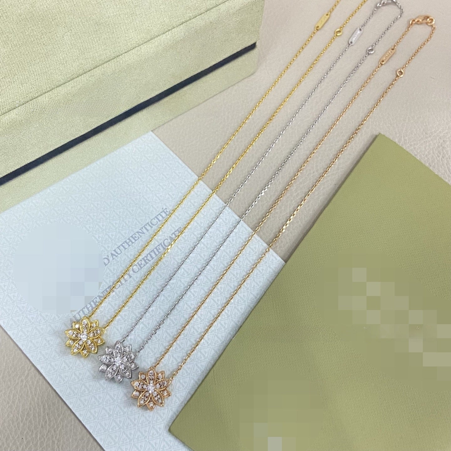 Lotus Necklace For Women In 925 Sterling Silver Featuring Lab-Grown Diamonds Pendant And Chain