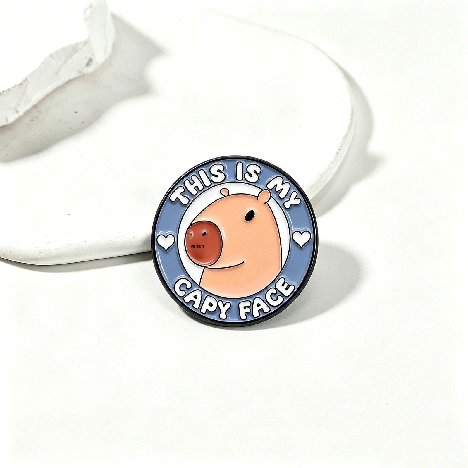 Ghost Pin Made Of Zinc Alloy With Stoving Varnish Craftsmanship In Dyed Black
