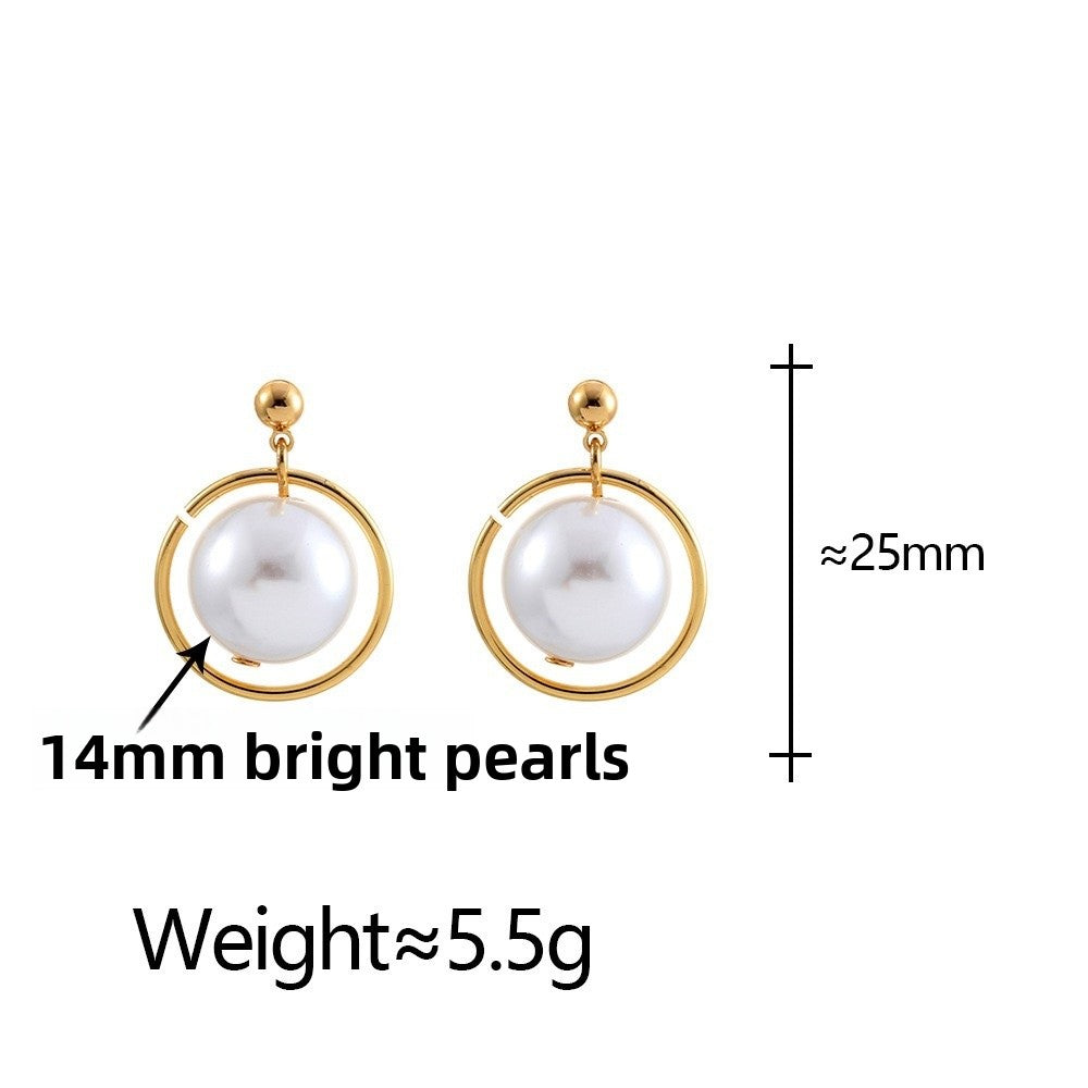 Heart Shape Earrings For Women In Gold Featuring Electroplated Finish And Copper Ear Pins
