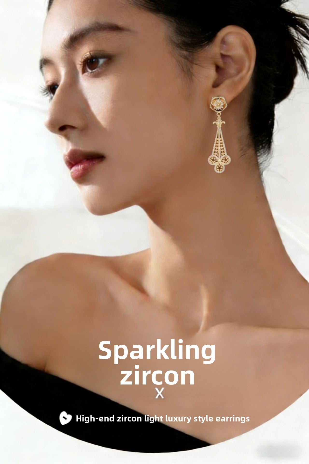Luxurious Tassel Earrings For Women With 925 Sterling Silver Posts, Copper Craft, And Zircon Inlay