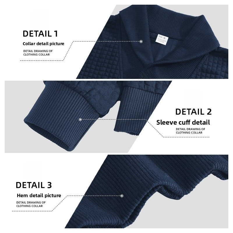 Men's Casual White Plaid Long Sleeve Hoodie In Polyester Fabric
