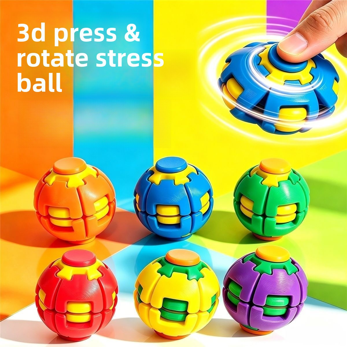 Halloween Pattern Fidget Toy With 3D Craft, Novelty Stress Relief Toy, 1 PCS Package