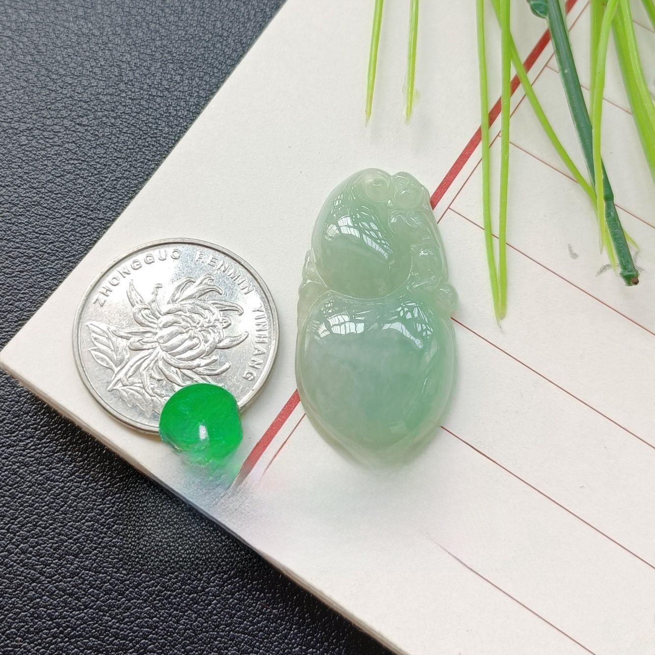 Handmade Leaf Necklace In 304 Stainless Steel With Jade Inlay, Sweet Style For Women Jewelry Set
