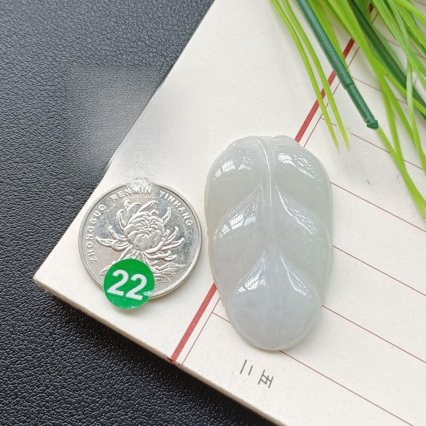 Handmade Leaf Necklace In 304 Stainless Steel With Jade Inlay, Sweet Style For Women Jewelry Set