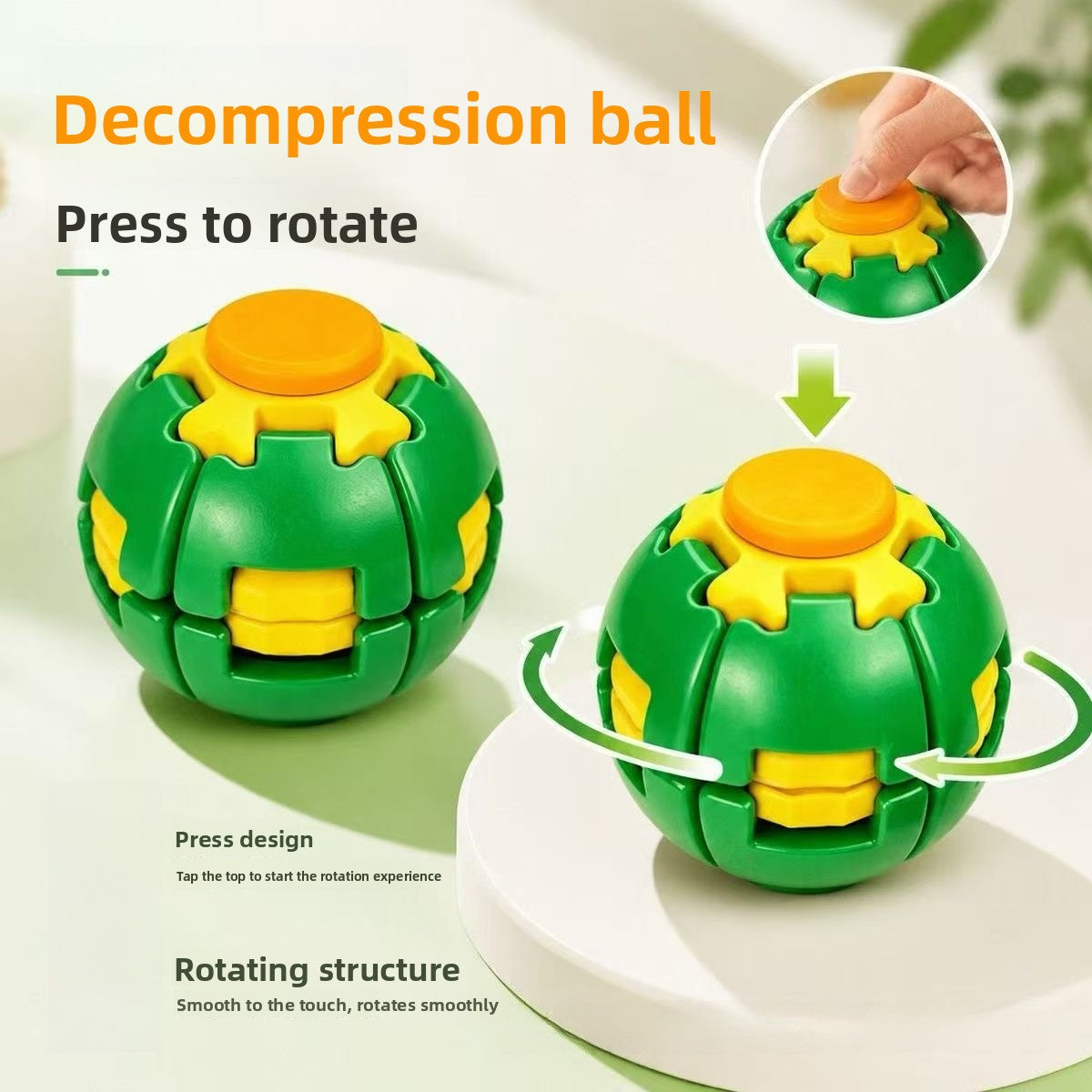 3D Plastic Gear Fidget Toy In Multicolor, Stress Relief Toy Featuring Durable Design