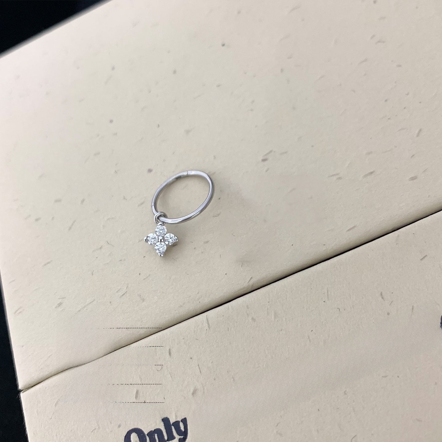 Lucky Heart Hoop Earrings In 316L Stainless Steel With Real Gold Plated Finish, Simple Style Unisex Design