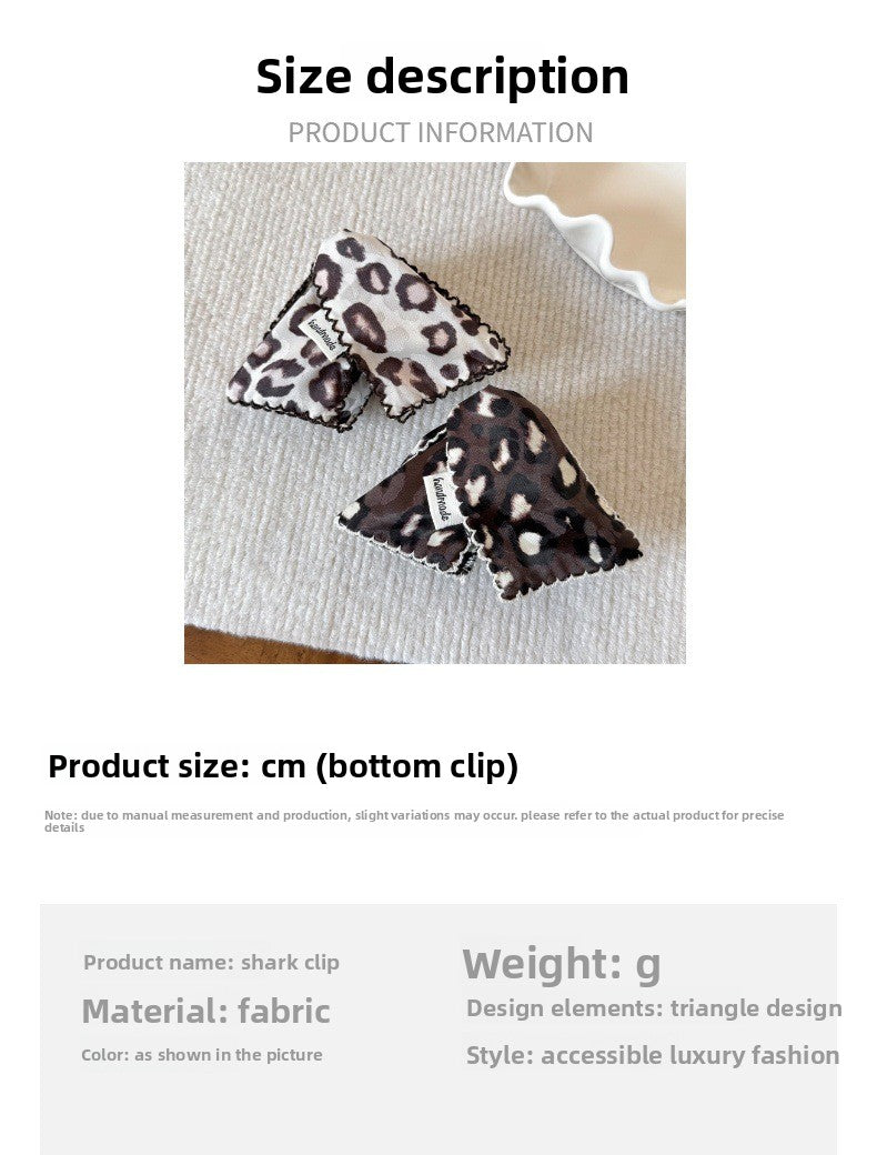 Leopard Print New Style Hair Claws For Women In Cloth Material, Perfect For  Spring And Summer