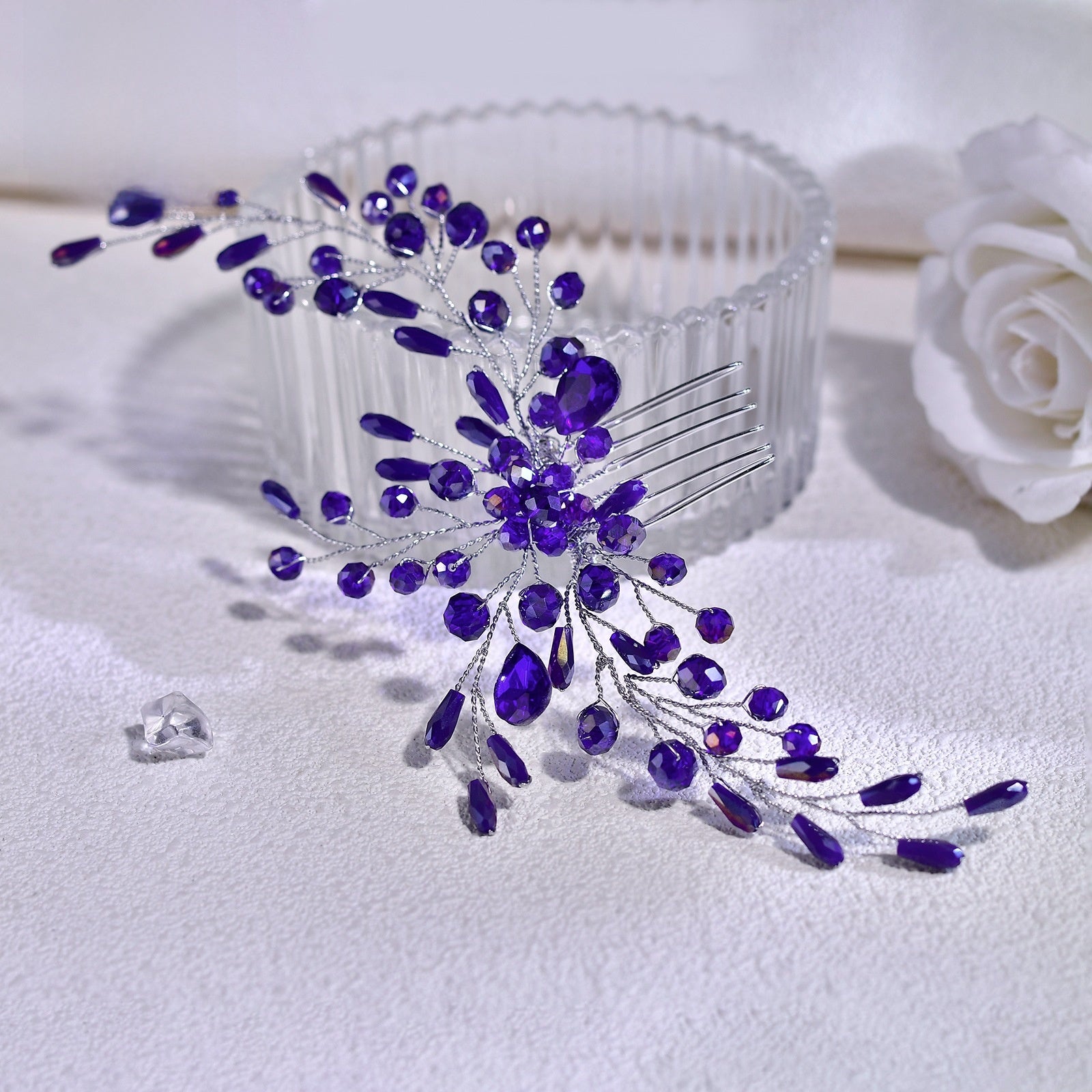 Crystal Rhinestone Hair Comb For Women In Wedding Style, Perfect For Wedding Season Hair Accessories