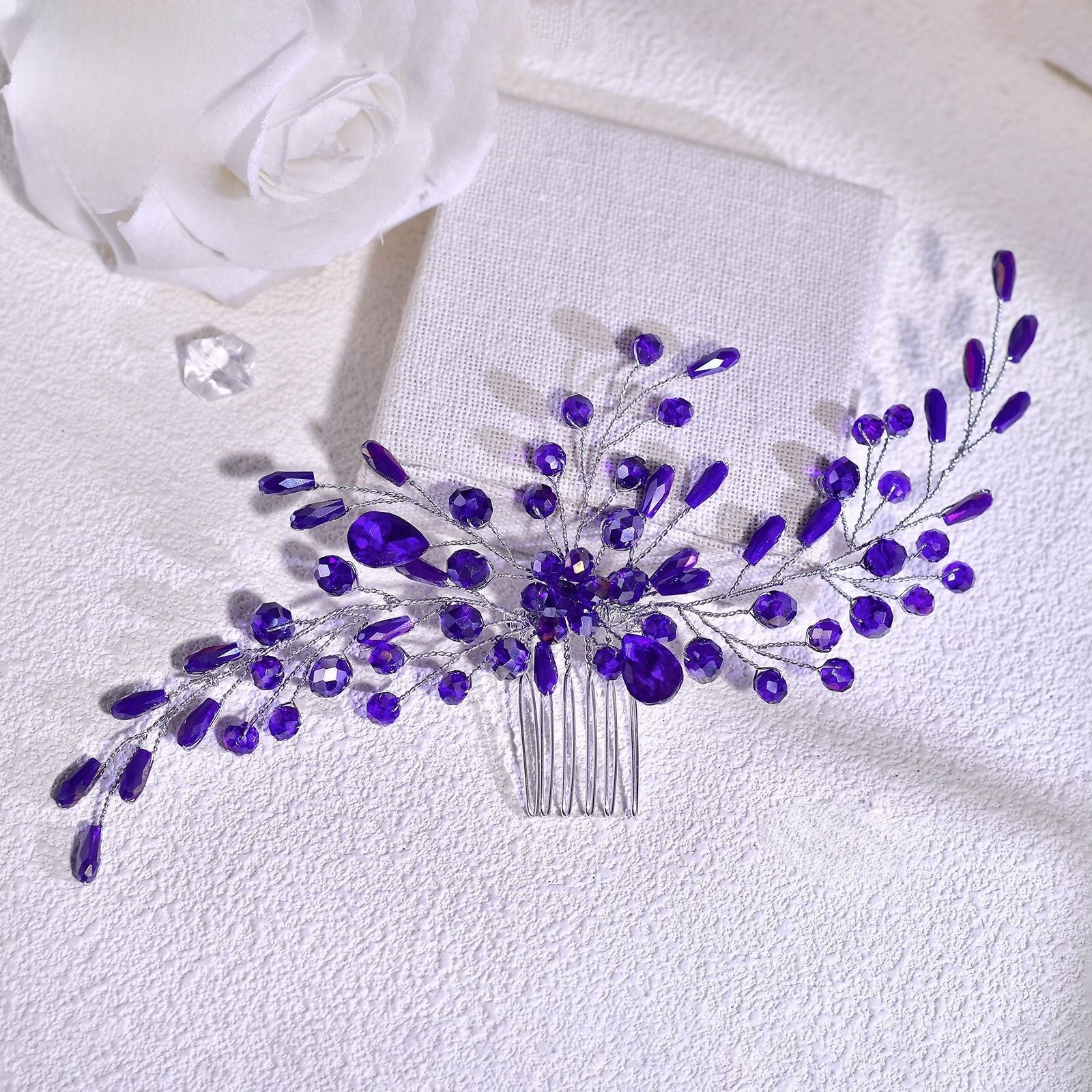Crystal Rhinestone Hair Comb For Women In Wedding Style, Perfect For Wedding Season Hair Accessories