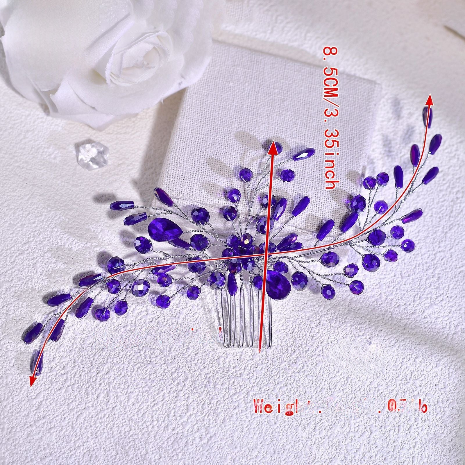 Crystal Rhinestone Hair Comb For Women In Wedding Style, Perfect For Wedding Season Hair Accessories