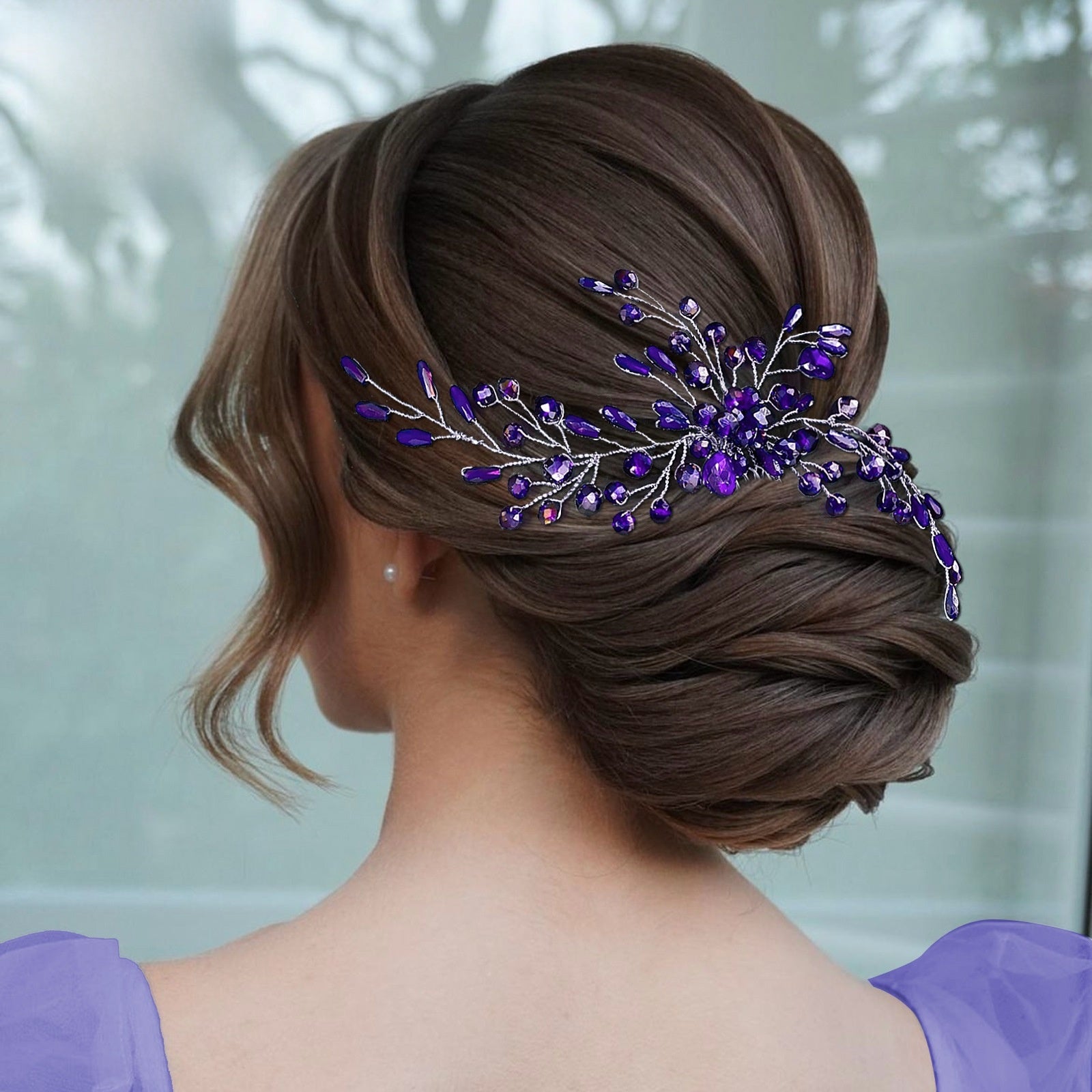 Crystal Rhinestone Hair Comb For Women In Wedding Style, Perfect For Wedding Season Hair Accessories