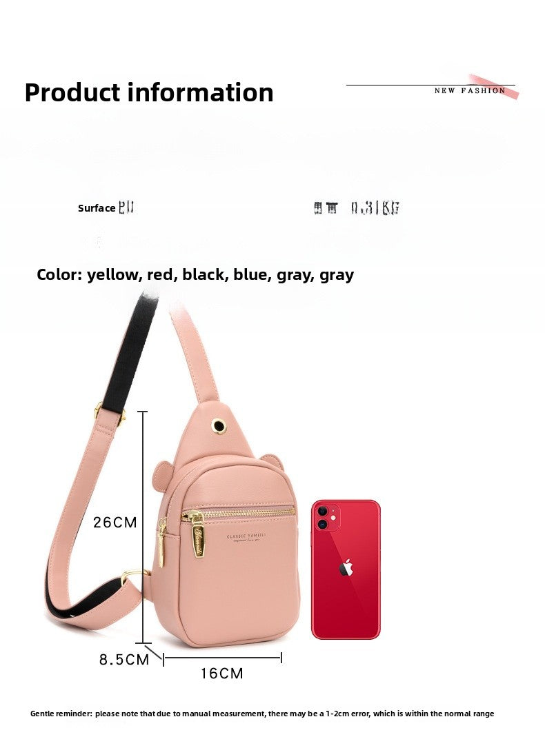 Color Block PU Leather Women Fanny Pack With Sling Strap, Stylish Waist Bag For Everyday Use