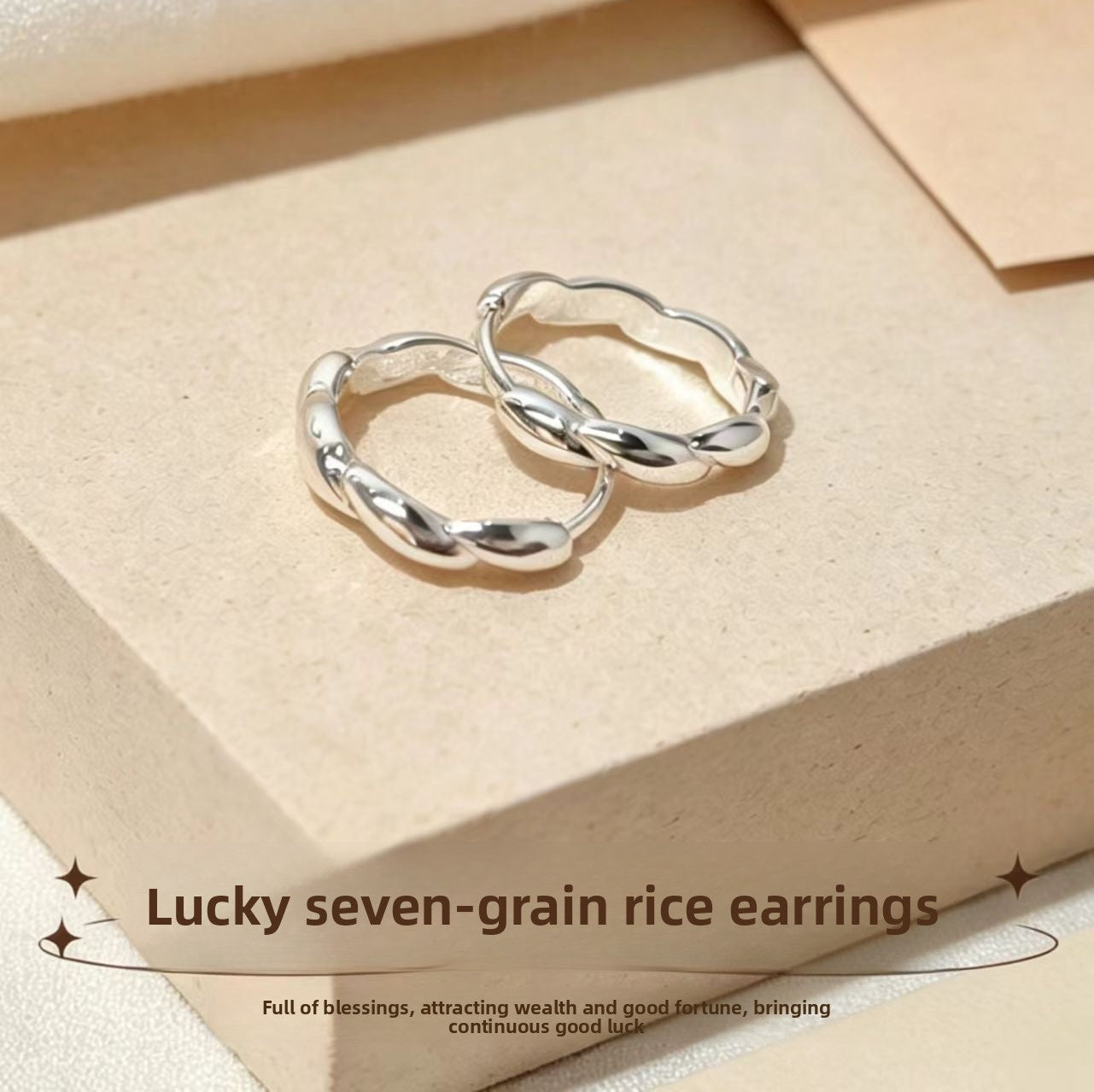 Circle Earrings For Women In Silver, Made Of Copper With Real Gold Plated Finish And 925 Sterling Silver Ear Pins