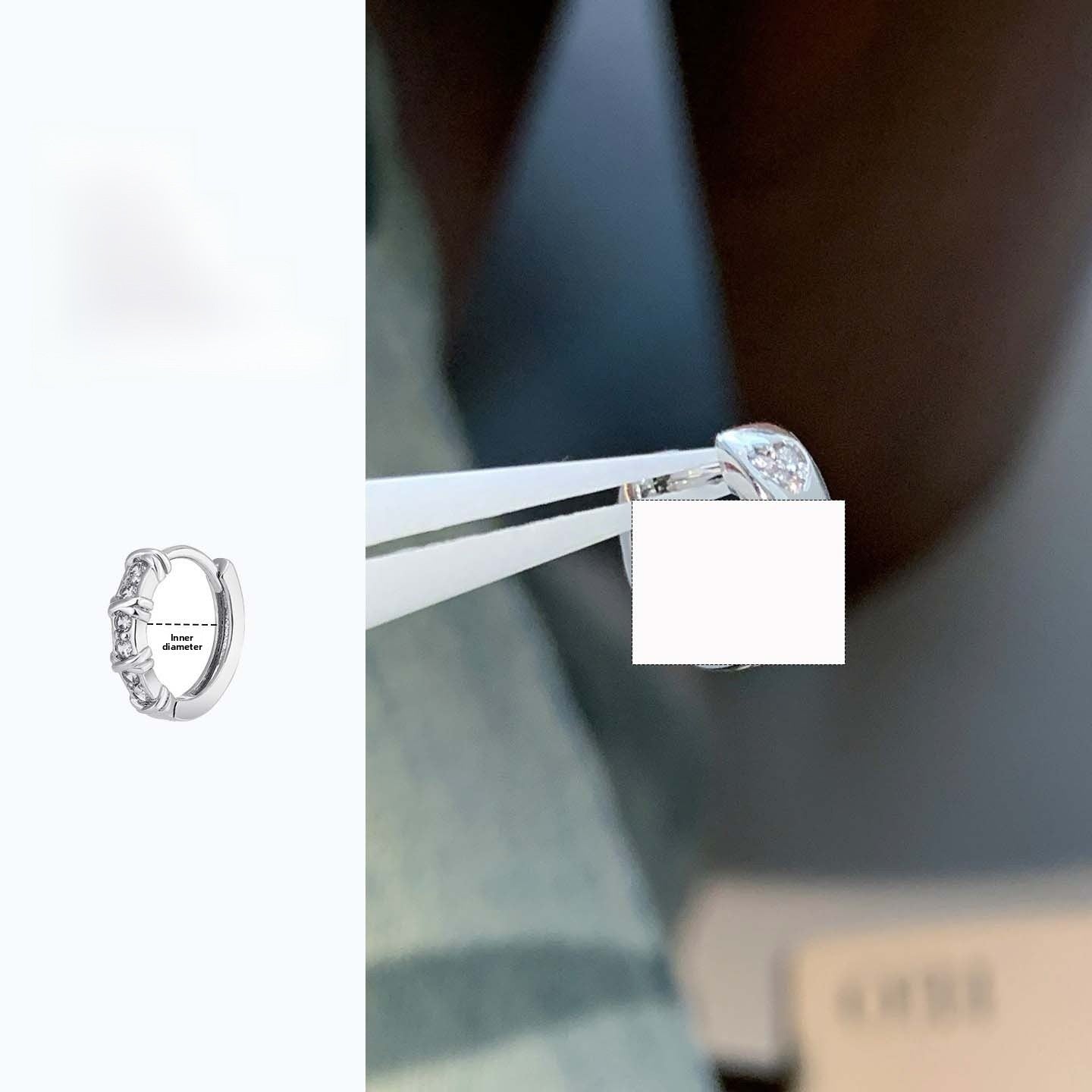 Heart Shape Stud Earrings In 316L Stainless Steel With Zircon Inlay, Simple Style Unisex Design