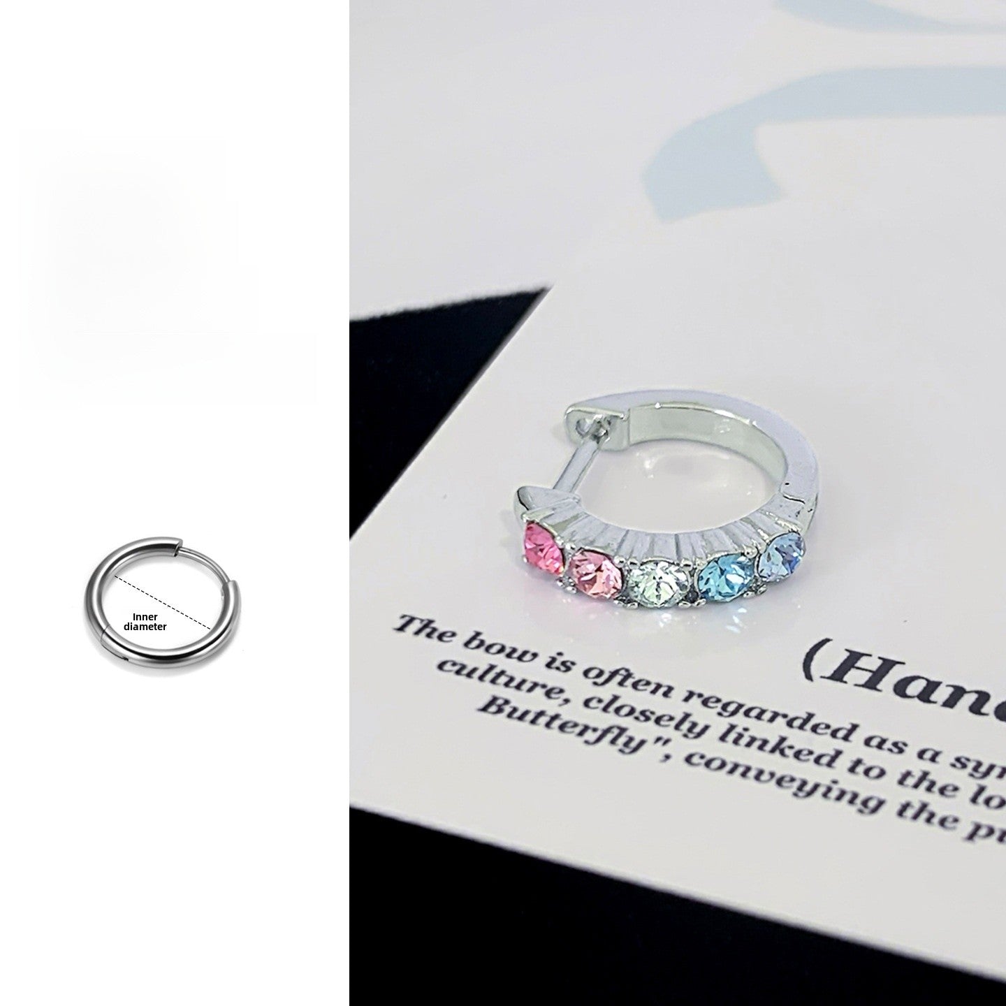 Circle Hoop Earrings In Titanium Steel With 316L Stainless Steel Posts, Novelty Style For Unisex