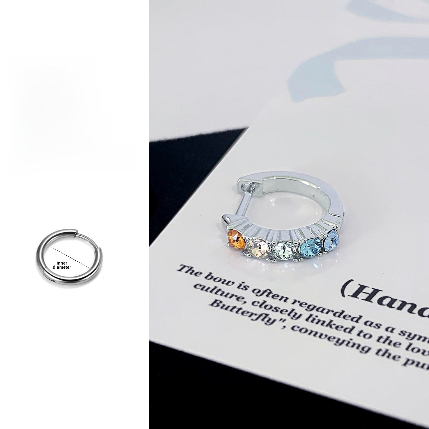 Circle Hoop Earrings In Titanium Steel With 316L Stainless Steel Posts, Novelty Style For Unisex