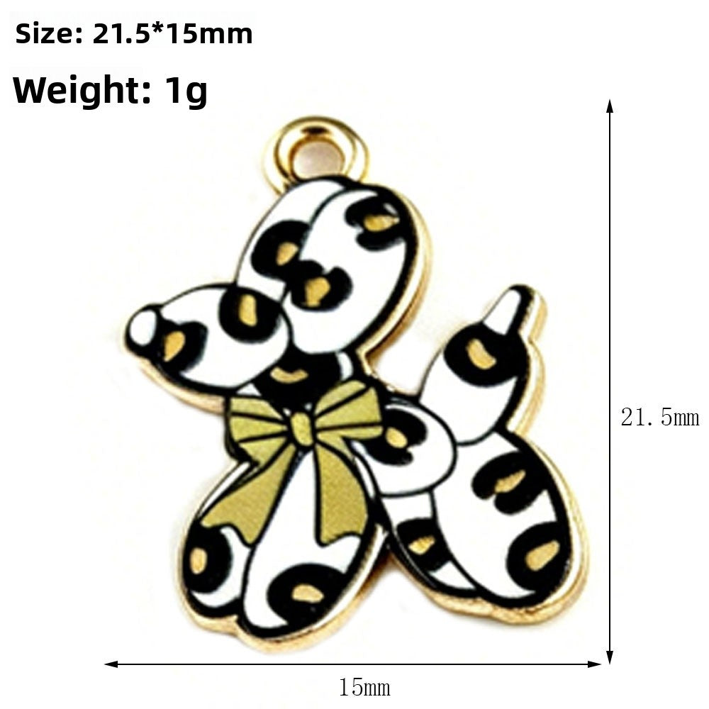 Cute Balloons Pendant Made Of Alloy With Enamel Craft, Perfect For DIY Jewelry Making In Colour