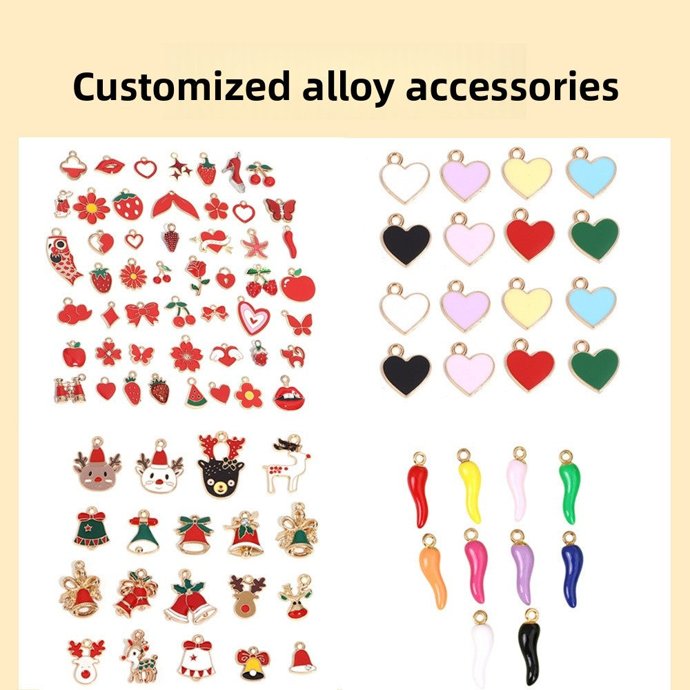 Cute Balloons Pendant Made Of Alloy With Enamel Craft, Perfect For DIY Jewelry Making In Colour