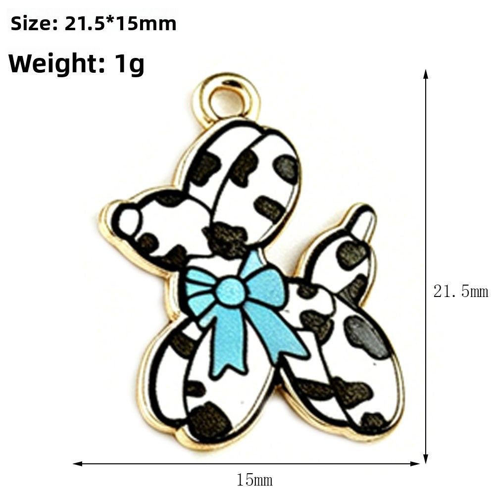 Cute Balloons Pendant Made Of Alloy With Enamel Craft, Perfect For DIY Jewelry Making In Colour