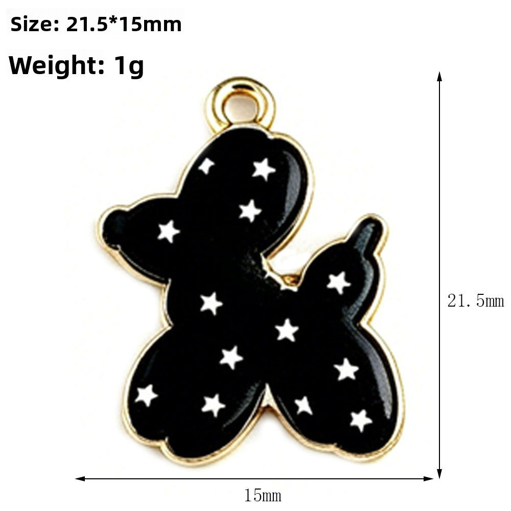 Cute Balloons Pendant Made Of Alloy With Enamel Craft, Perfect For DIY Jewelry Making In Colour