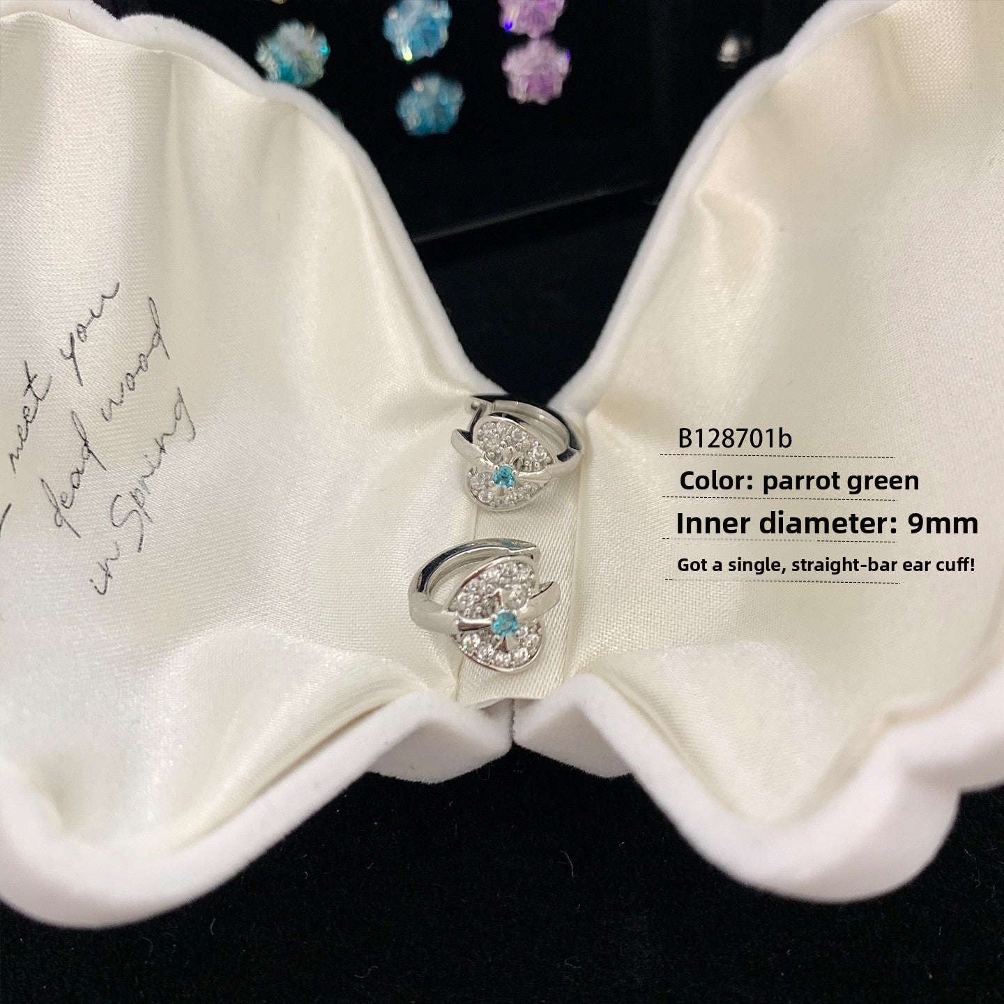 Heart Shape Earrings In Titanium Steel With Zircon Inlay, Platinum Plated, Unisex Design