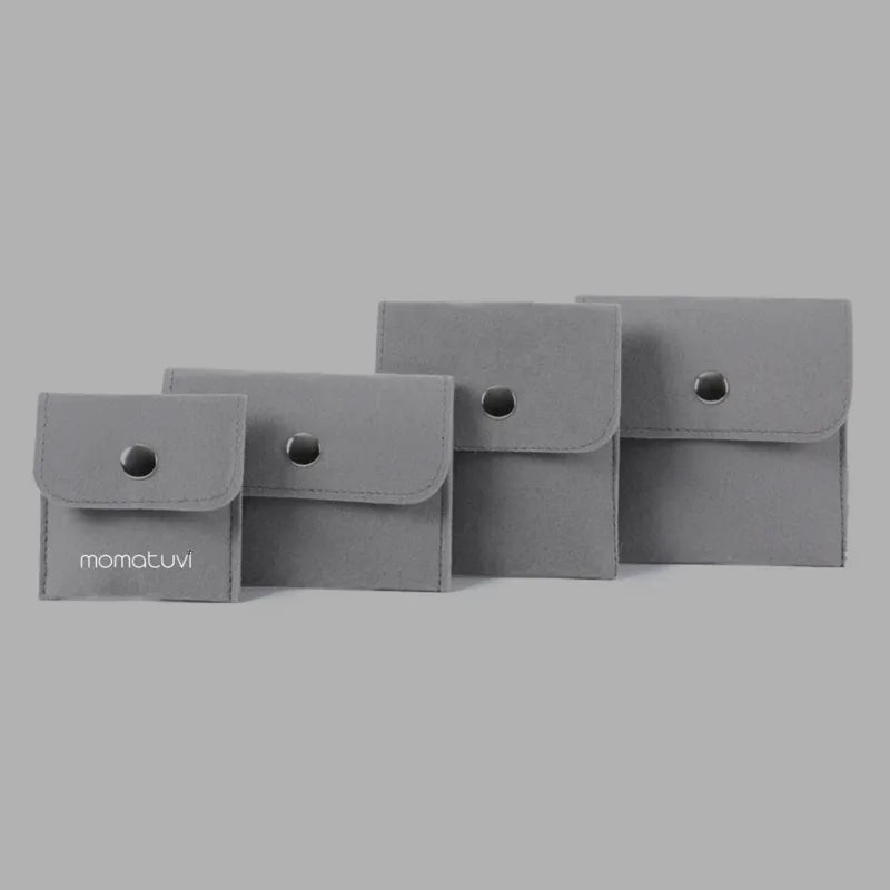 10 Pieces 1 Piece Flannel Elegant Sweet Casual Daily Date Solid Color Jewelry Packaging Bags