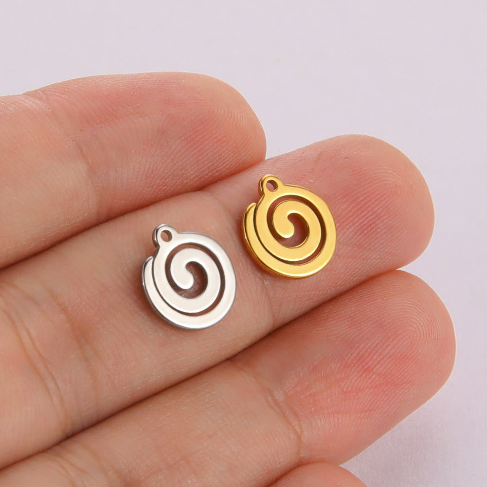 1 Piece 10*10mm 304 Stainless Steel Geometric Polished Pendant