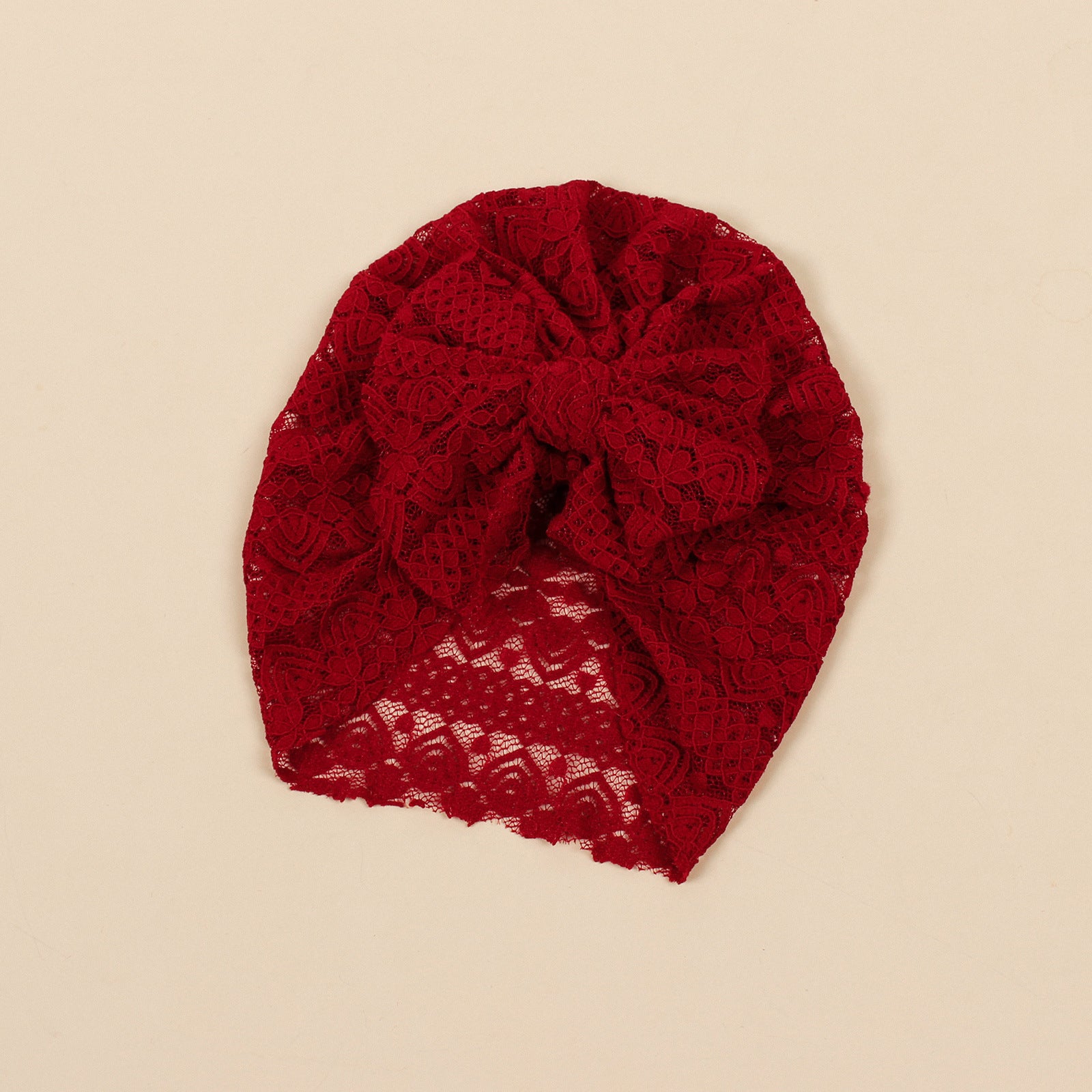 Simple Style Solid Color Baby Hat For Kids Featuring Bow Tie Design, Perfect For Snow White Theme