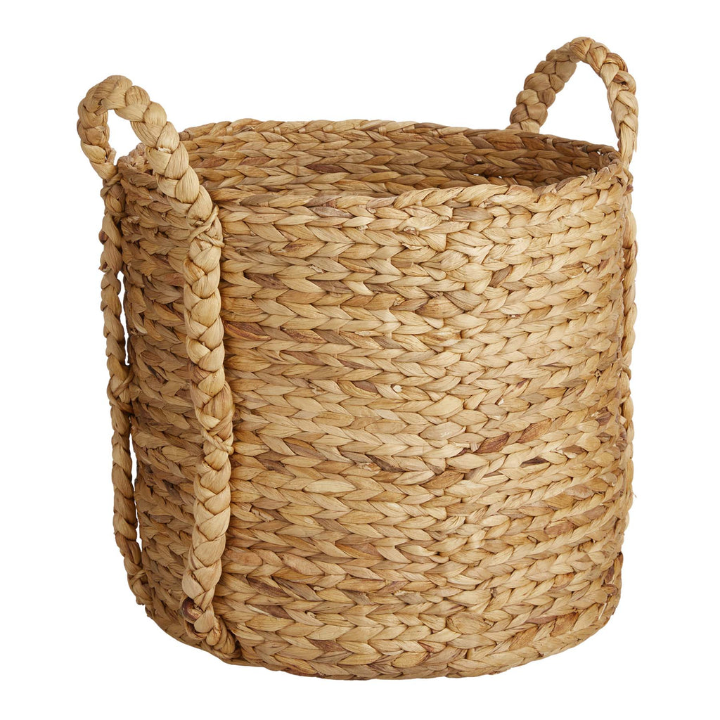 Wicker Round Storage Basket - Natural, 14.2x13.8x16.9"