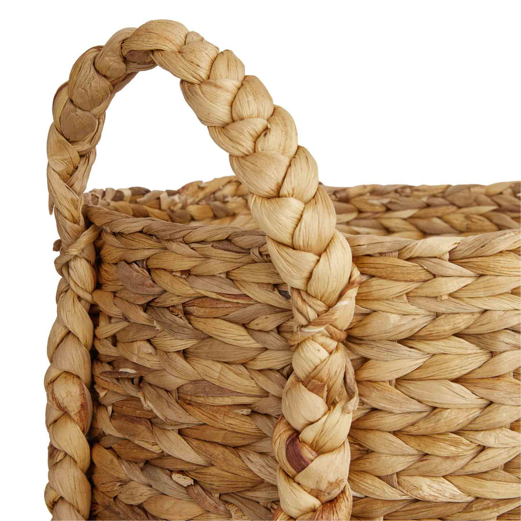 Wicker Round Storage Basket - Natural, 14.2x13.8x16.9"