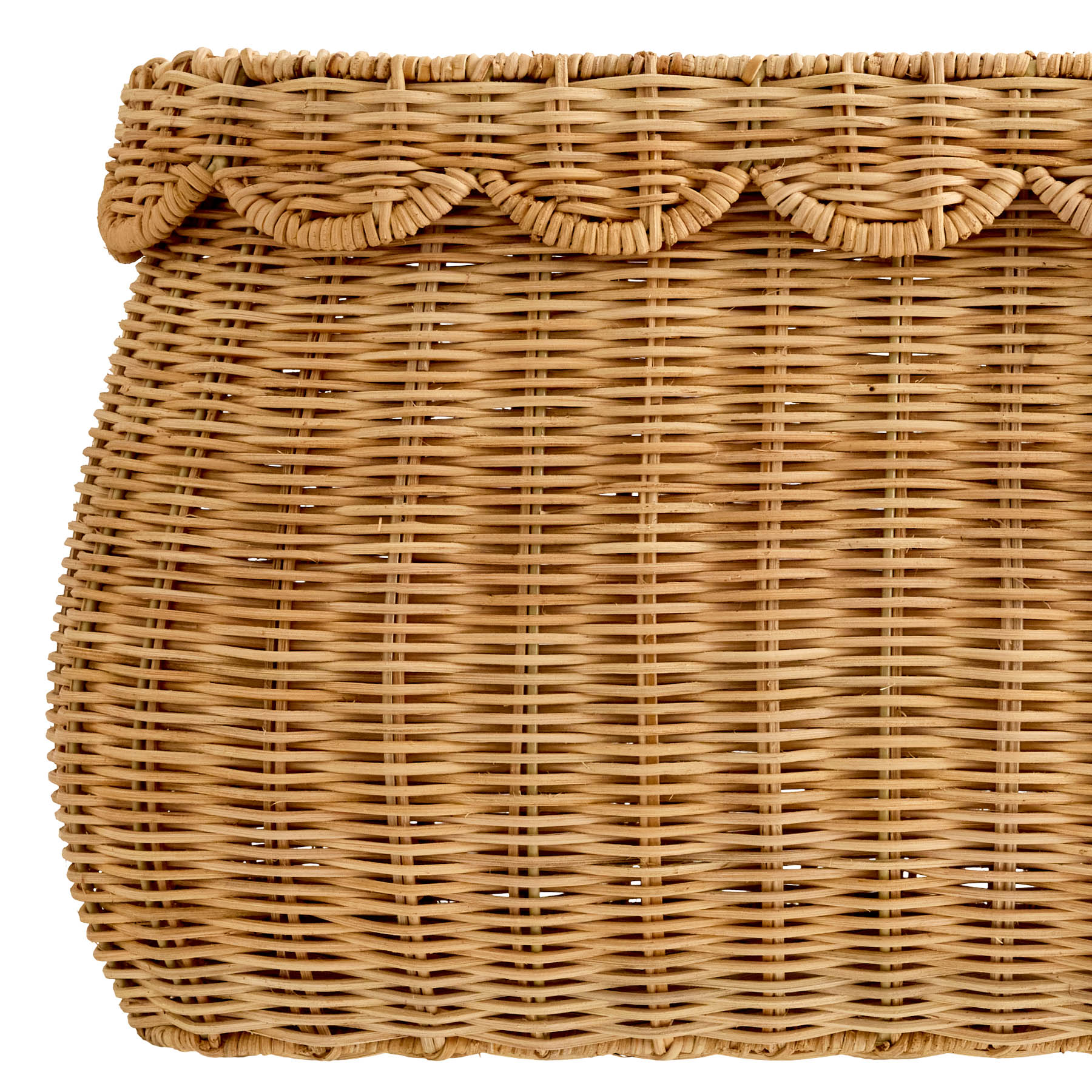Rattan Oval Storage Basket - Natural, 20.5x15.8x11.5"