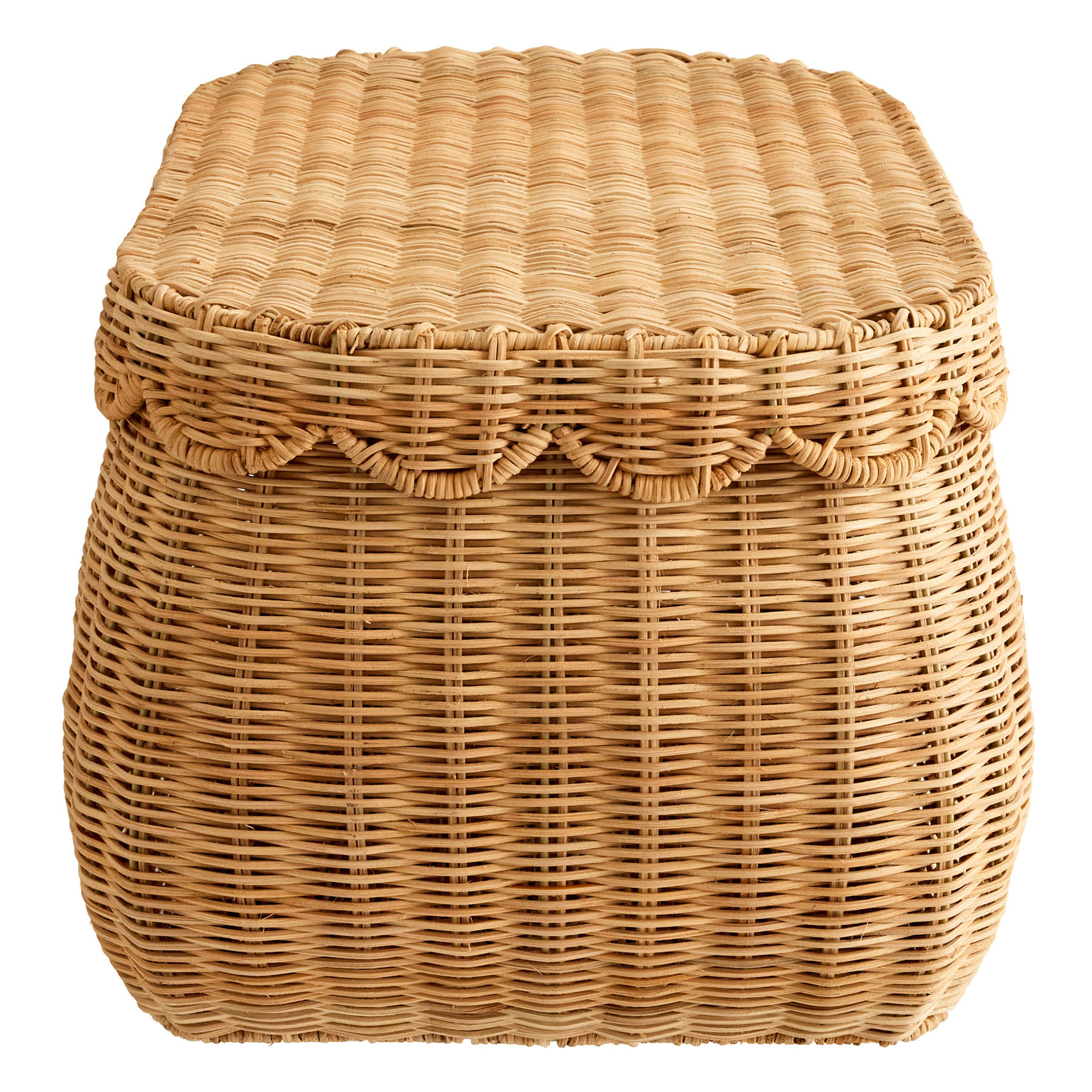 Rattan Oval Storage Basket - Natural, 20.5x15.8x11.5"