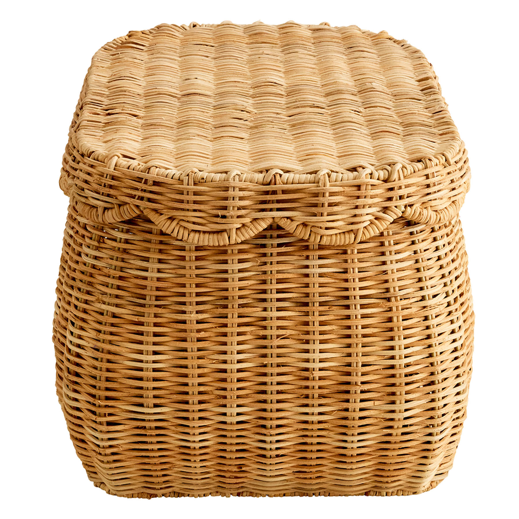 Rattan Oval Storage Basket - Natural, 17.4x12.6x9.5"