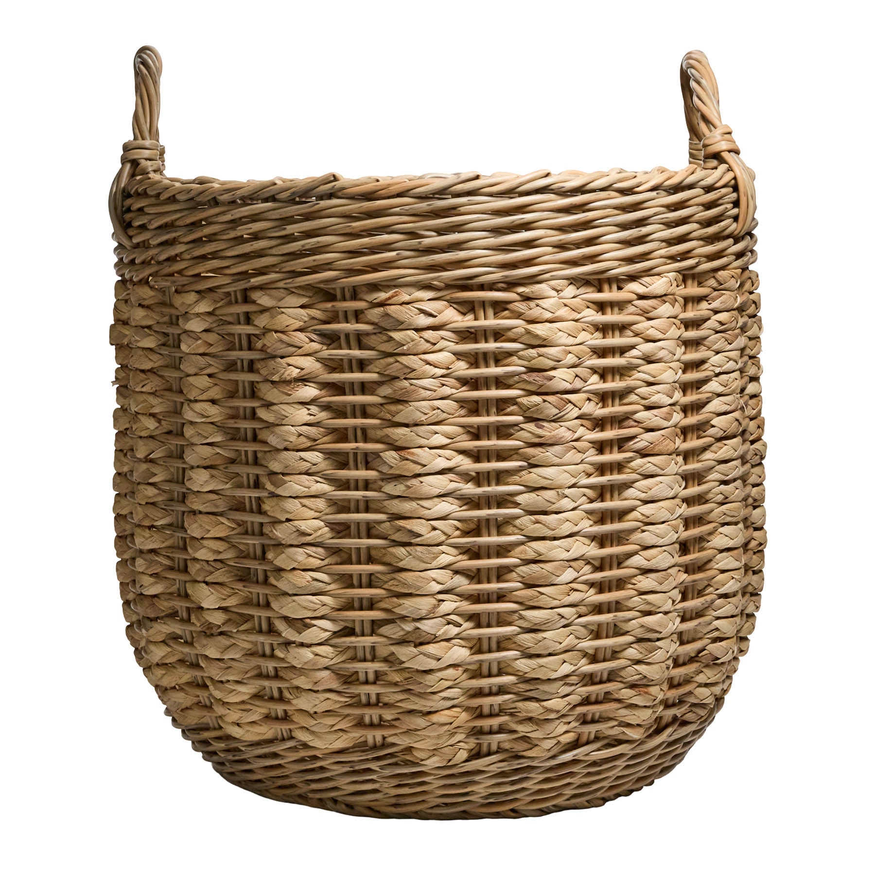 Water Hyacinth Round Storage Basket - Natural, 16.9x16.9x18.9"