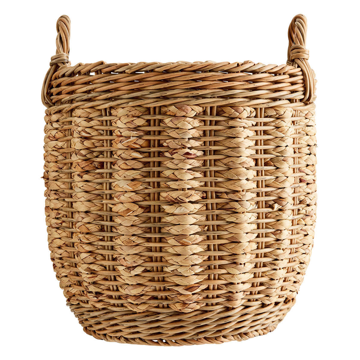 Water Hyacinth Round Storage Basket - Natural, 14.1x14.1x16.1"