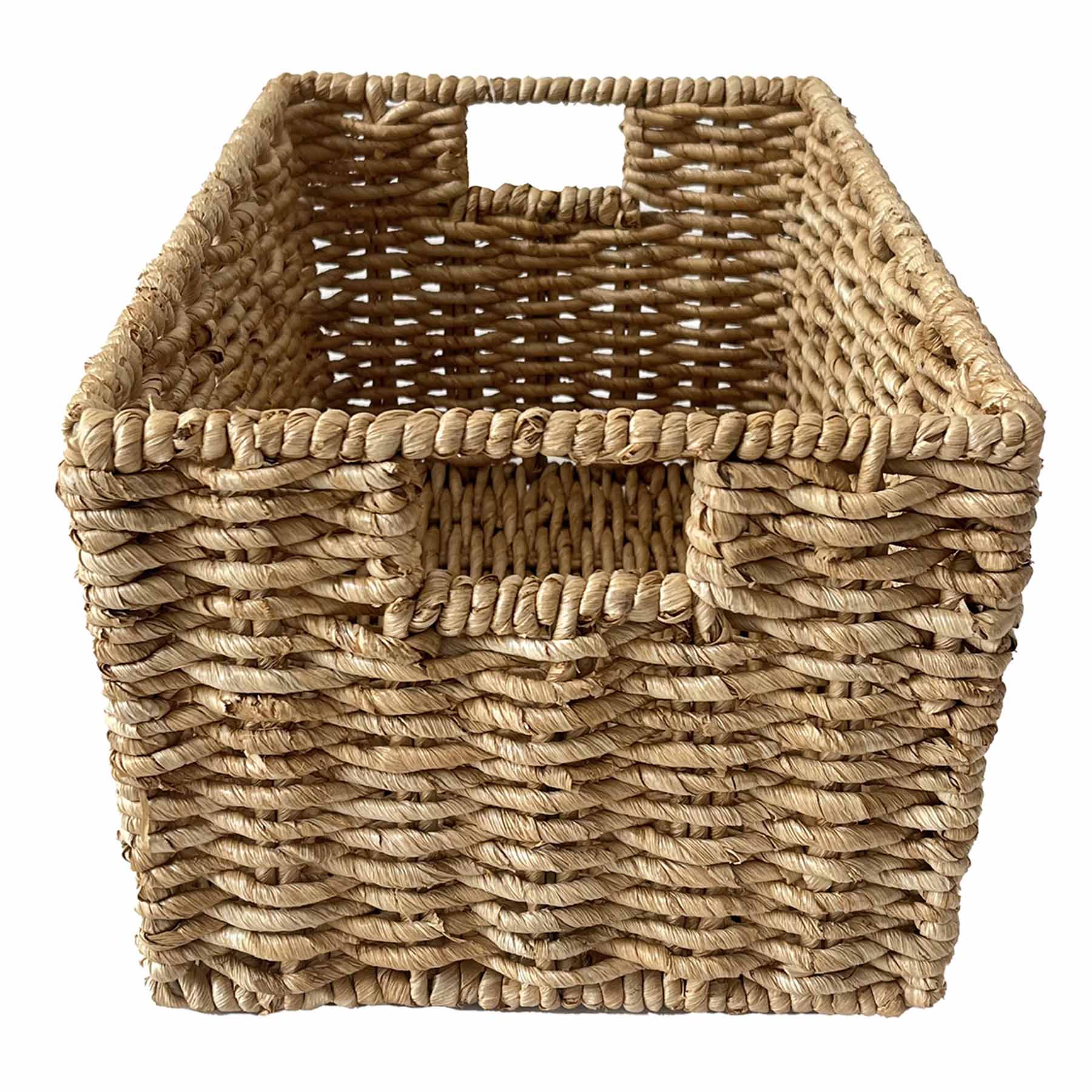Wicker Rectangle Storage Basket - Natural, 15.0x10.0x8.0"