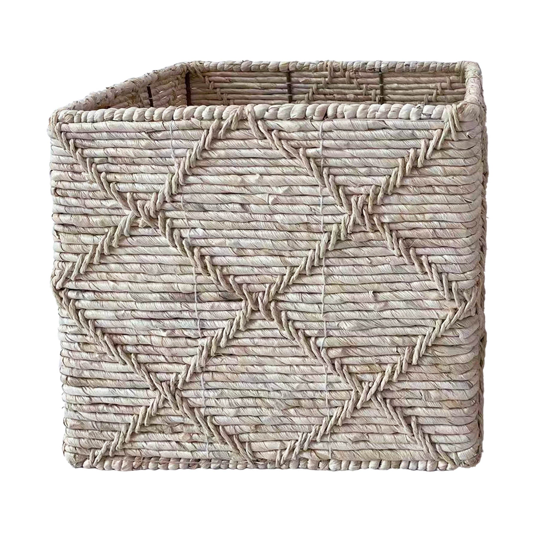 Wicker Square Storage Basket - Natural, 13.0x13.0x13.0"