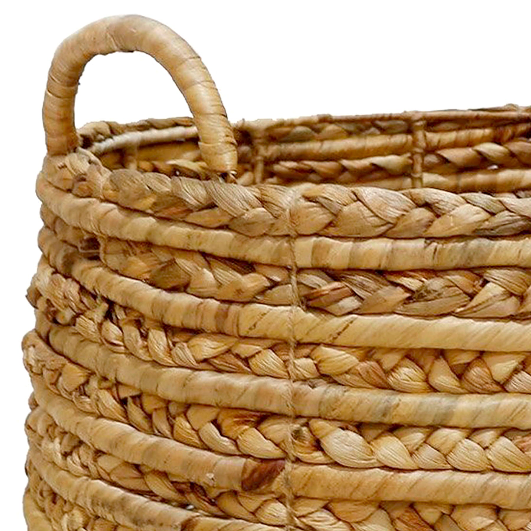 Wicker Round Storage Basket - Natural, 17.7x17.7x16.9"