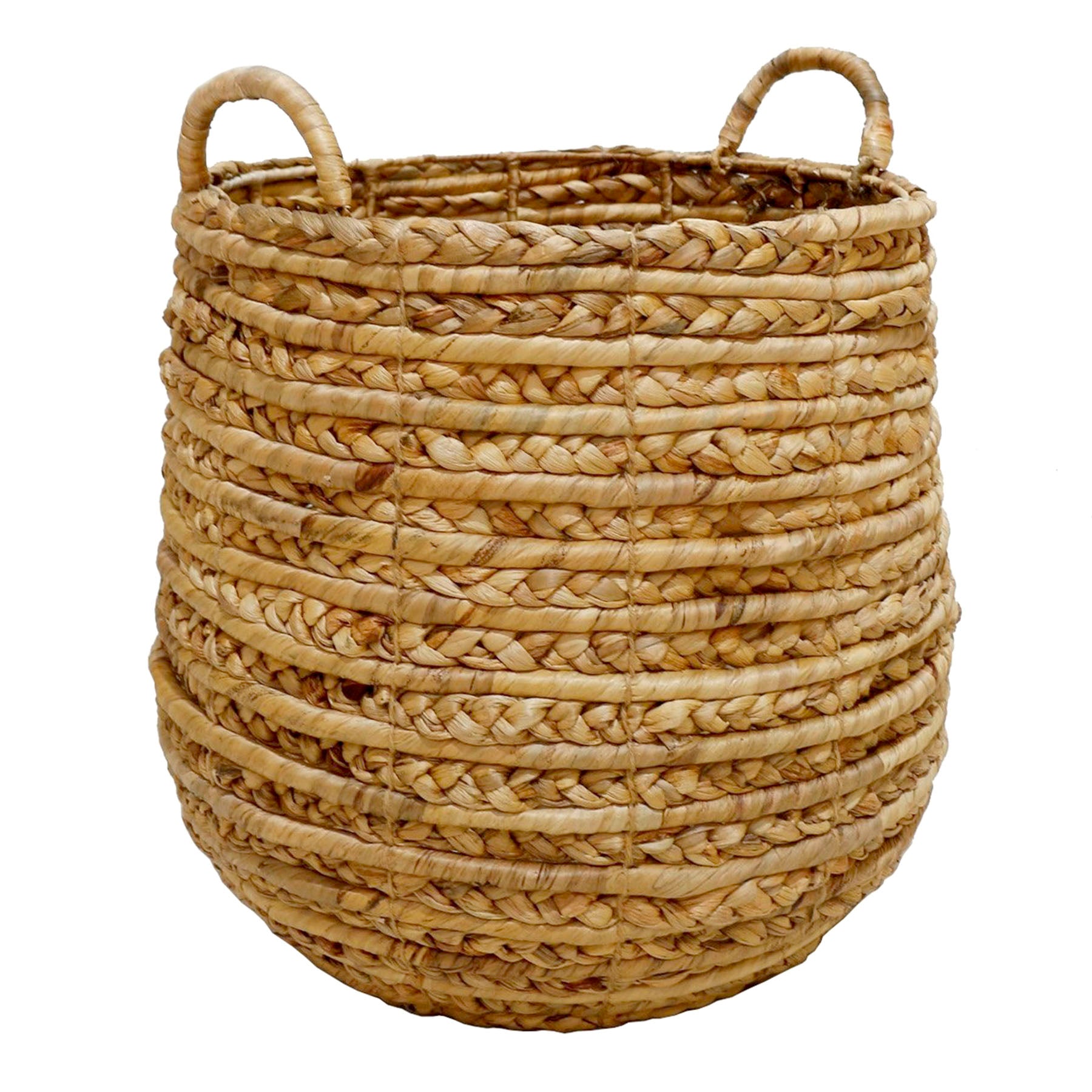 Wicker Round Storage Basket - Natural, 17.7x17.7x16.9"