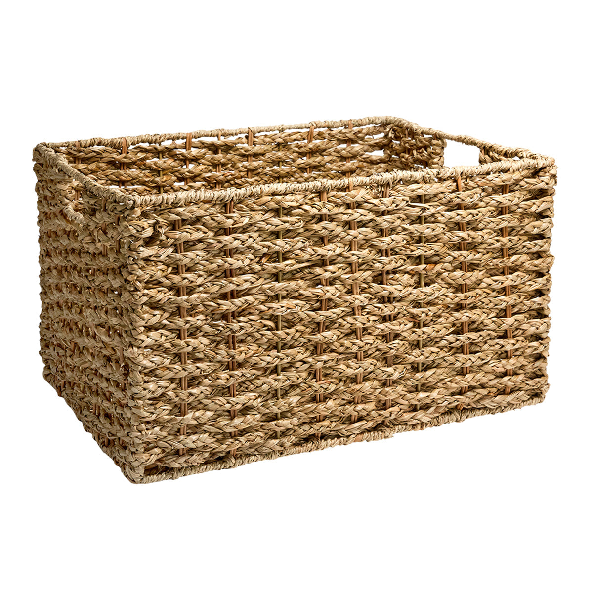 Seagrass Rectangle Storage Basket - Natural, 18.7x13.4x11.0"