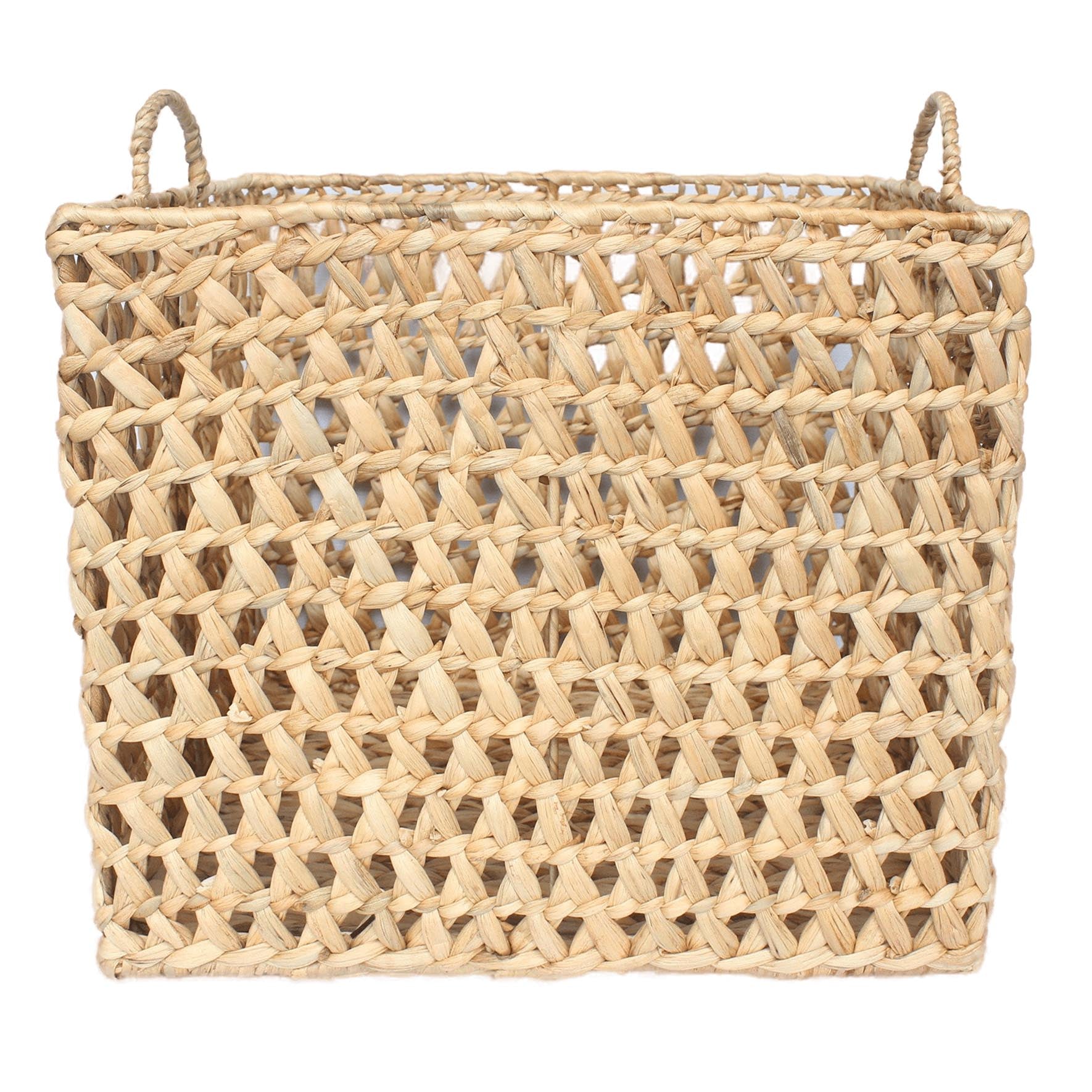 Wicker Rectangle Storage Basket - Natural, 19.0x15.5x16.0"