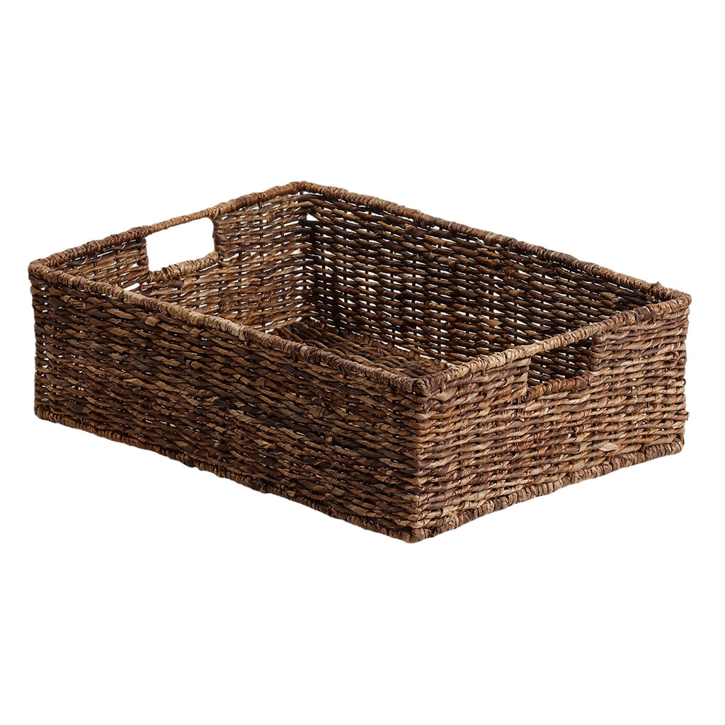 Abaca Rectangle Storage Basket - Natural, 21.0x15.3x6.5"